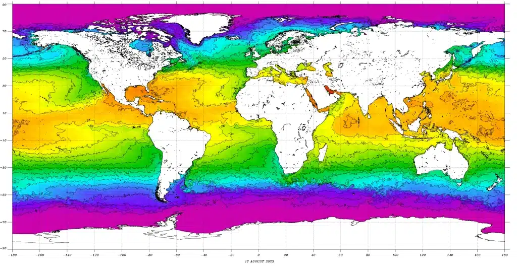 Measuring Sea Surface Temperature with Satellites